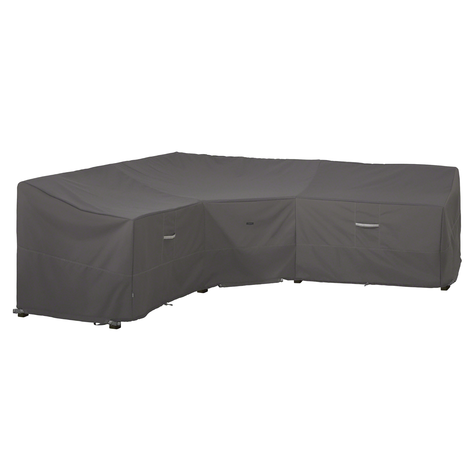 Classic Accessories Ravenna Water-Resistant Patio V-Shaped Sectional Lounge Set Cover — 115in. x 32.5in. x 31in., Dark Taupe, Model# 56-477-055101-EC